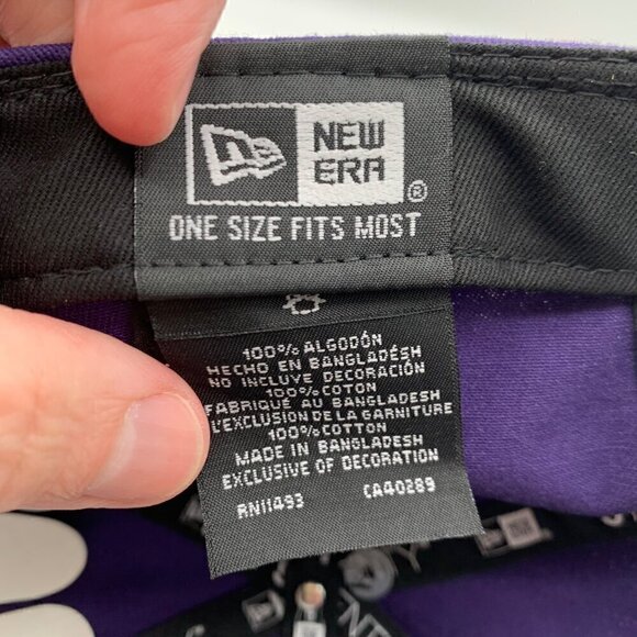 Phoenix Suns NBA Purple New Era 9Twenty City Edition Adjustable Hat New - Picture 5 of 6